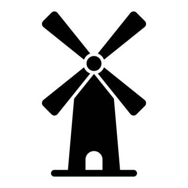 windmill icon vector illustration logo design