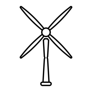windmill icon vector illustration logo design