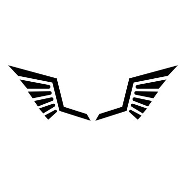 wing icon vector illustration logo design