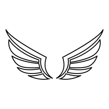 wing icon vector illustration logo design