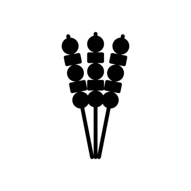 satay icon vector illustration logo design