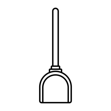 dustpan icon vector illustration logo design