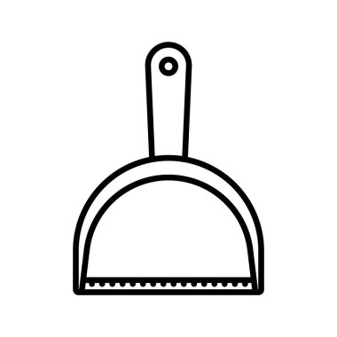 dustpan icon vector illustration logo design