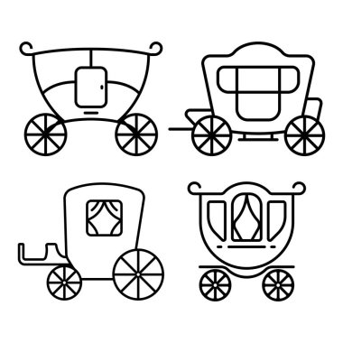 carriage icon vector illustration logo design