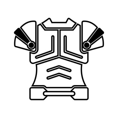 zırh simgesi vektör illüstrasyon logo tasarımı