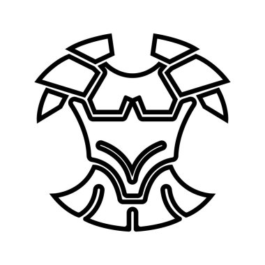 zırh simgesi vektör illüstrasyon logo tasarımı