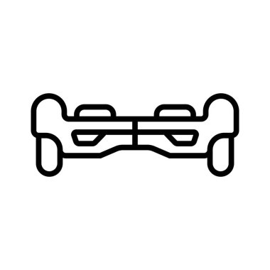 hoverboard simgesi vektör illüstrasyon logo tasarımı