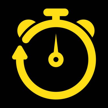 Kronometre simgesi, vektör illüstrasyon logo tasarımı