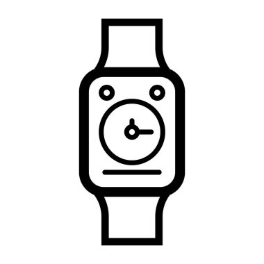 elma saati simgesi vektör illüstrasyon logo tasarımı