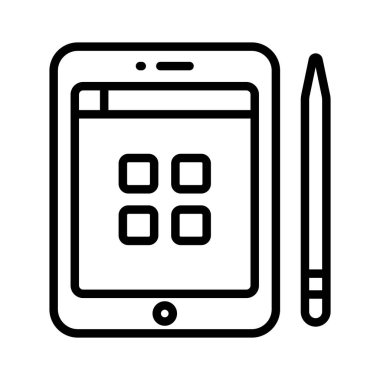 Sekme simgesi vektör illüstrasyon logosu deisgn