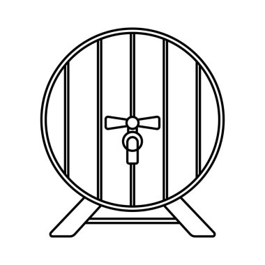 Namlu simgesi vektör illüstrasyon logosu deisgn