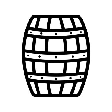 Namlu simgesi vektör illüstrasyon logosu deisgn