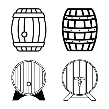 Namlu simgesi vektör illüstrasyon logosu deisgn