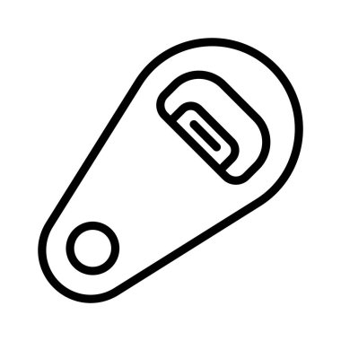 şişe açıcı simgesi vektör illüstrasyon logo tasarımı