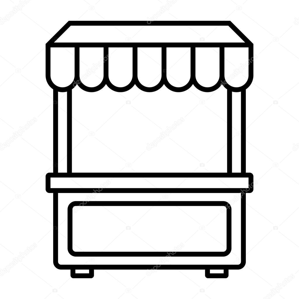 Food court icon vector illustration logo design