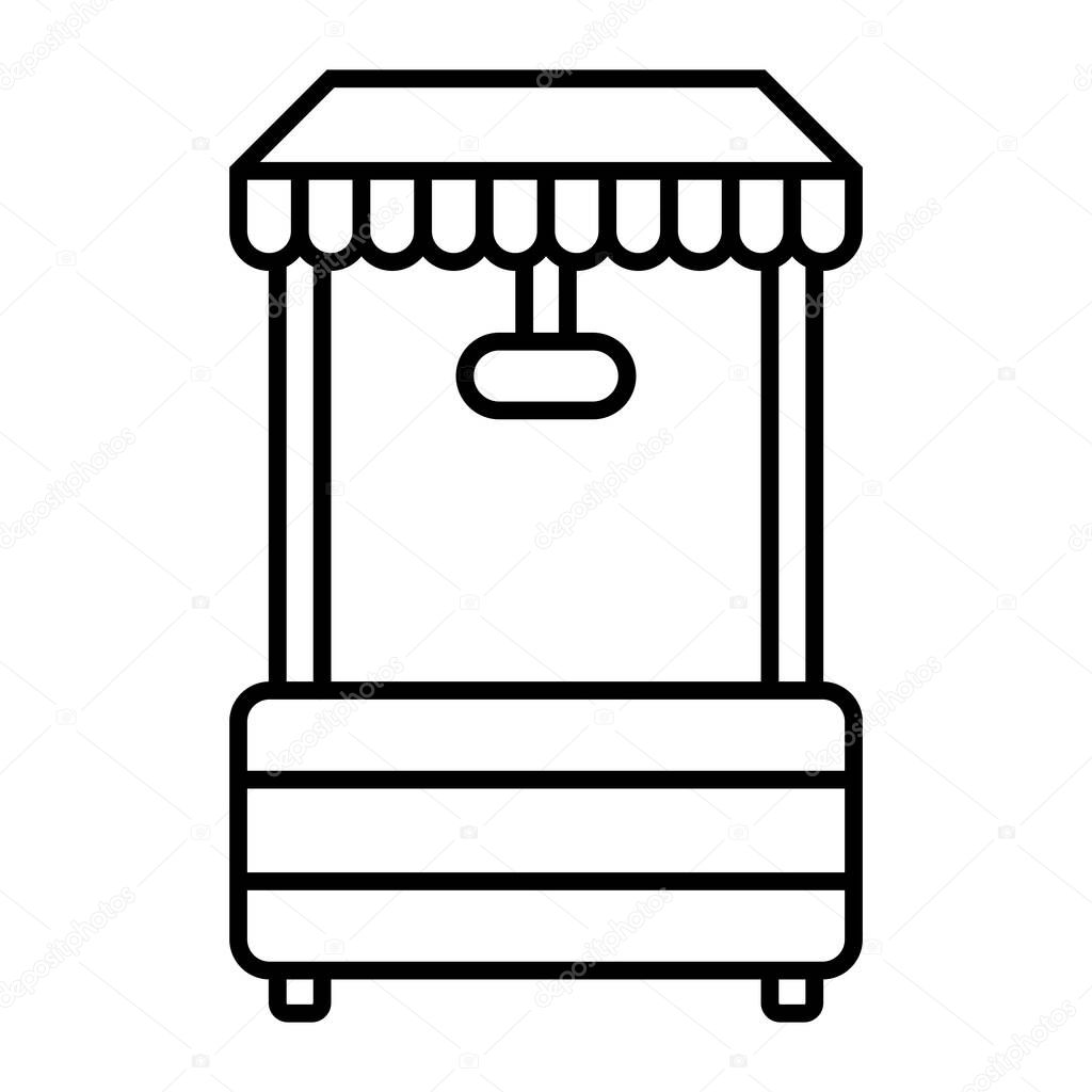 Food court icon vector illustration logo design