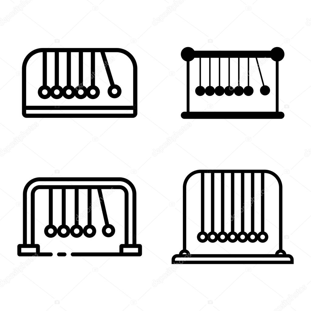 Newtons icon vector illustration logo design