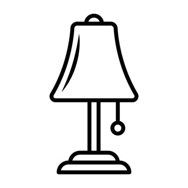 table lamp icon vector illustration logo design