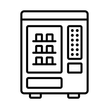 otomat simgesi vektör illüstrasyon logo tasarımı