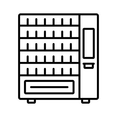 otomat simgesi vektör illüstrasyon logo tasarımı