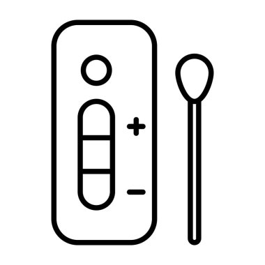 Hızlı test simgesi vektör illüstrasyon logo tasarımı