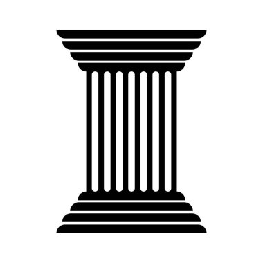 sütun logo vektör illüstrasyon şablonu tasarımı