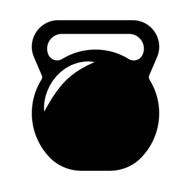 Kettlebell simgesi vektör illüstrasyon logo tasarımı