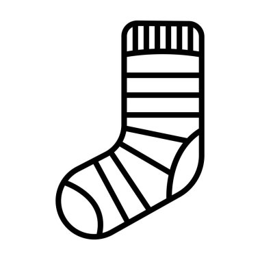 çorap simgesi vektör illüstrasyon logo tasarımı