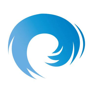 dalga ikonu vektör illüstrasyon logo tasarımı