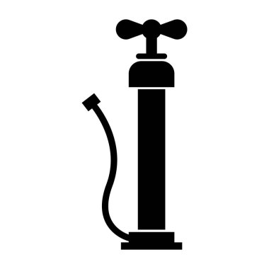 Lastik pompası ikon vektör illüstrasyon logo tasarımı