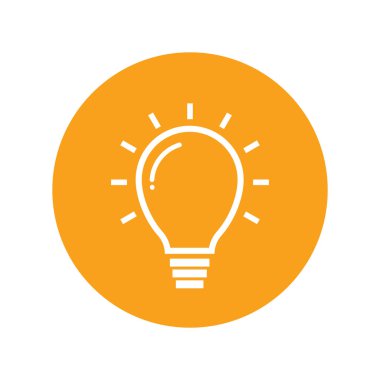 ampul vektör resmetme sembolü tasarımı