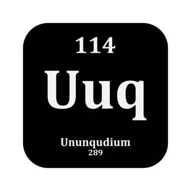 Periyodik tabloda ununkuadyum kimya simgesi, kimyasal element