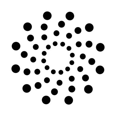 Dairesel Desen simgesi vektör illüstrasyon logo tasarımı