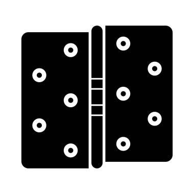 Kapı menteşe simgesi vektör illüstrasyon logo tasarımı