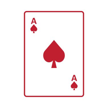 Kart simgesi vektör illüstrasyon logo tasarımı oynanıyor