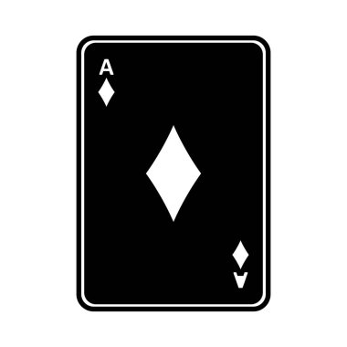 Kart simgesi vektör illüstrasyon logo tasarımı oynanıyor