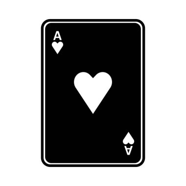 Kart simgesi vektör illüstrasyon logo tasarımı oynanıyor