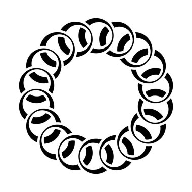 Dekoratif Radial Circle Deseni arkaplan vektörü tasarımı