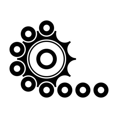 dişli simgesi vektör illüstrasyon logo tasarımı