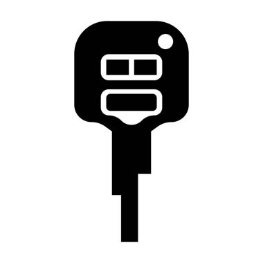 araba anahtarı ikon vektör illüstrasyon logo tasarımı