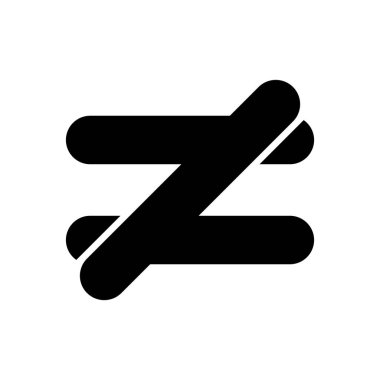 Matematiksel sembol vektör illüstrasyon logo tasarımı