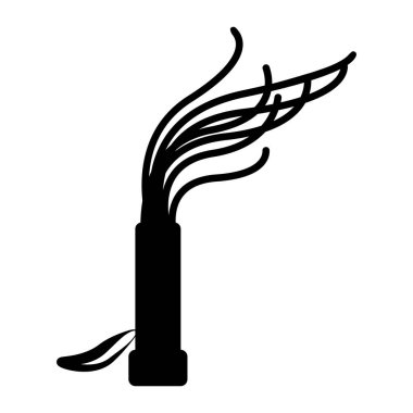 Kamçı simgesi vektör illüstrasyon logo tasarımı