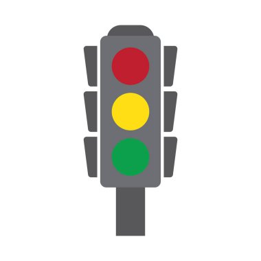 Trafik ışığı simgesi vektör illüstrasyon logo tasarımı