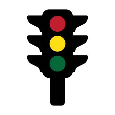 Trafik ışığı simgesi vektör illüstrasyon logo tasarımı