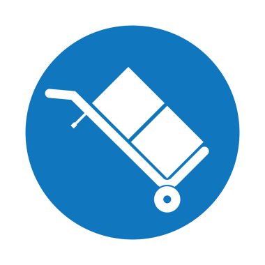 El kamyonu simgesi vektör tasarımı