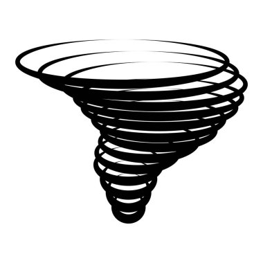 Tornado simgesi vektör illüstrasyon logosu tasarımı