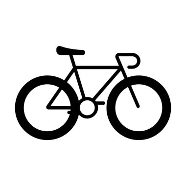 Fixie bisiklet simgesi vektör illüstrasyon logosu tasarımı