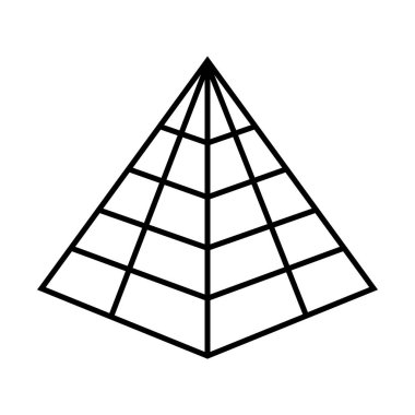 piramit simgesi vektör illüstrasyon logosu tasarımı