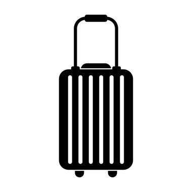 bavul ikonu vektör illüstrasyon logo tasarımı