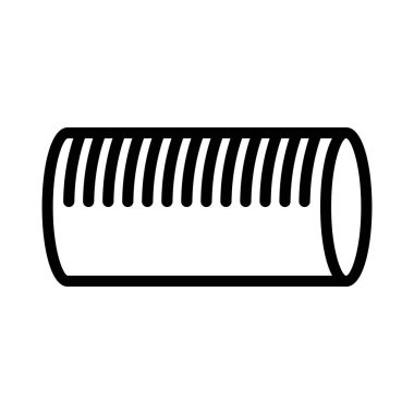 saç rulosu simgesi vektör illüstrasyon logo tasarımı